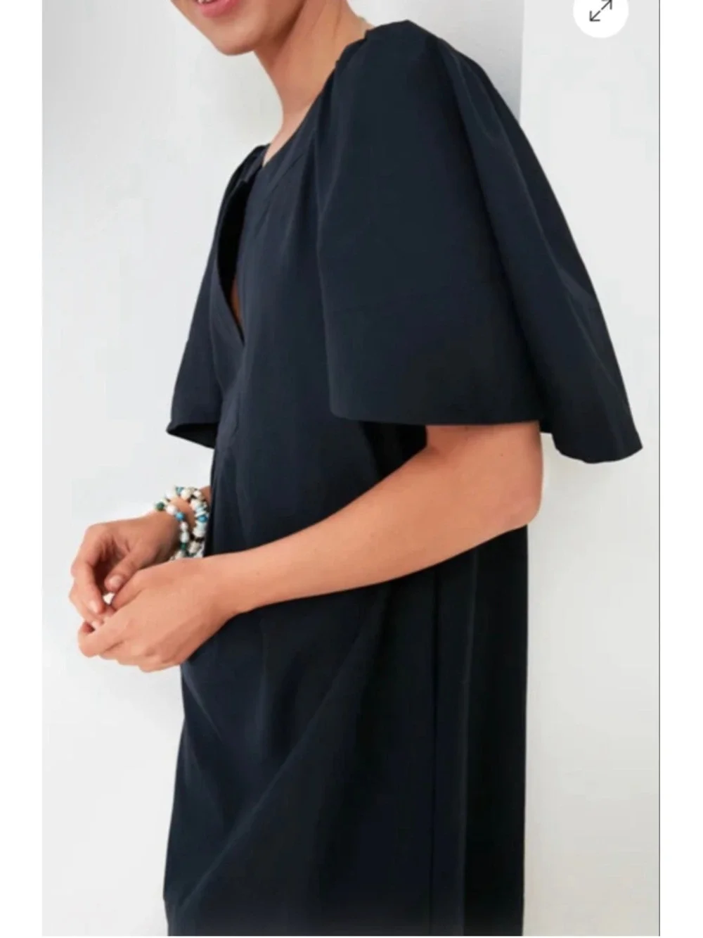 NWT Tuckernuck POMANDER PLACE Navy Finley Flutter Sleeve Mini Dress XL